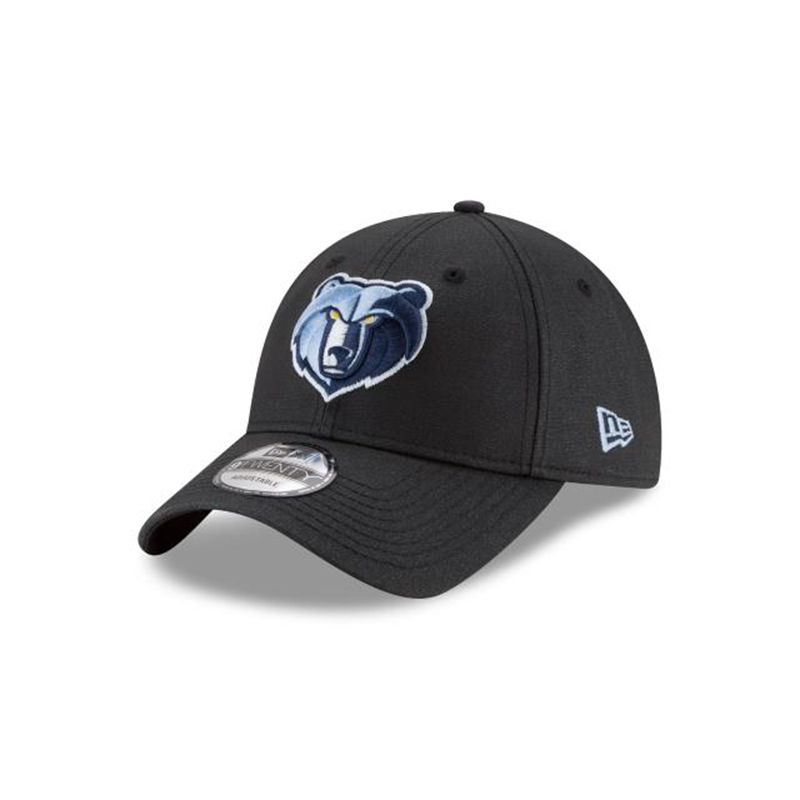 NBA Memphis Grizzlies Waxed Canvas 9Twenty Adjustable (QHQ0255) - Black New Era Caps